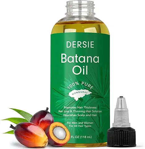 Batana Oil bottle with palm fruits for natural hair fall treatment